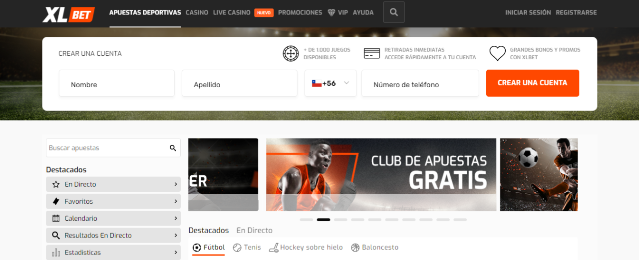 XLBet Apuestas Casino Promociones